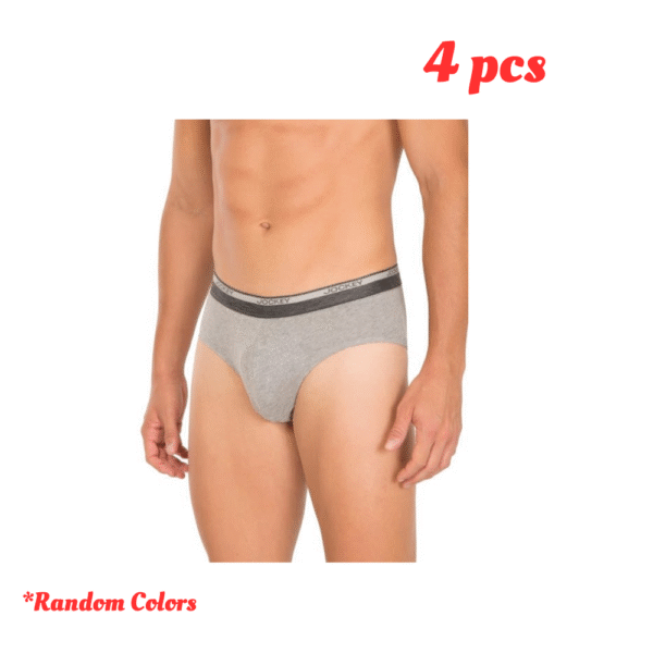 Jockey Brief (8037)-Ultrasoft Cotton Solid Brief (Random Colors)- 4Pcs Combo