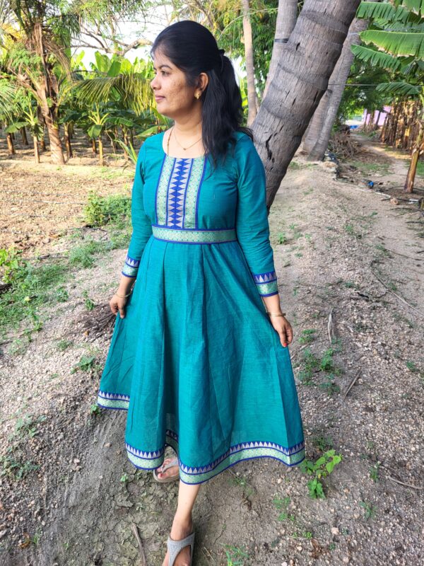 YANIRA 13- Mangalagiri Cotton Anarkali Kurti