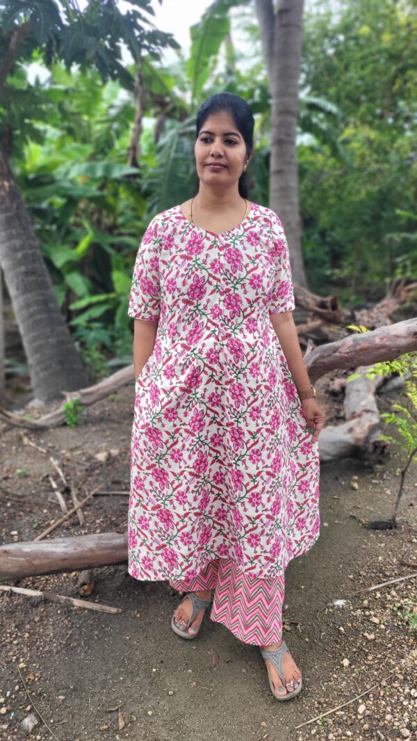 YANIRA 24- Cotton Kurti Set (Pant-Palazzo)