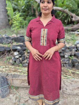 YANIRA 36-Collar Side Open Kurti With Lining