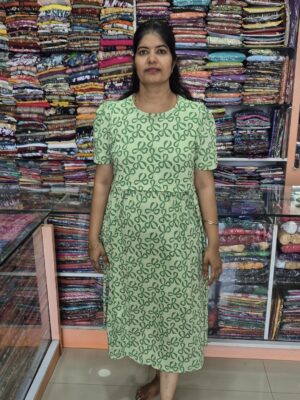 YANIRA MWear 02 - Zipless Maternity and Feeding Wear (Ankle Length)-Green