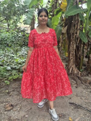 YANIRA 64 -Cotton Maxi With Full Lining