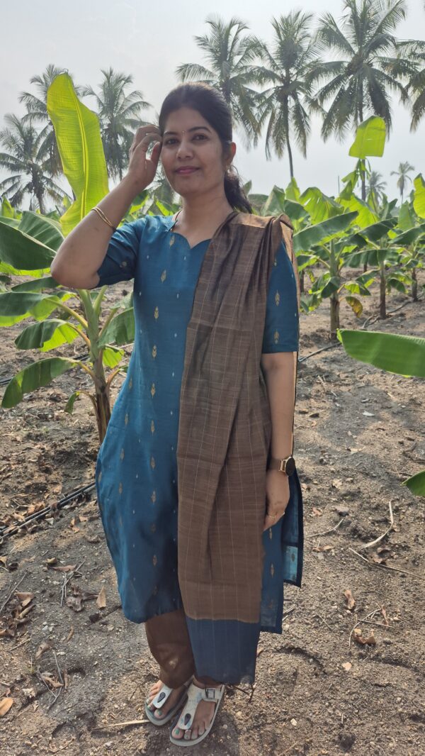 YANIRA 110-Premium Raw Silk Kurti Set With Lining