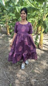 YANIRA147- 2 Tier Maxi With Full Lining